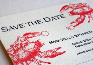 lobster save the date-newport clambake wedding