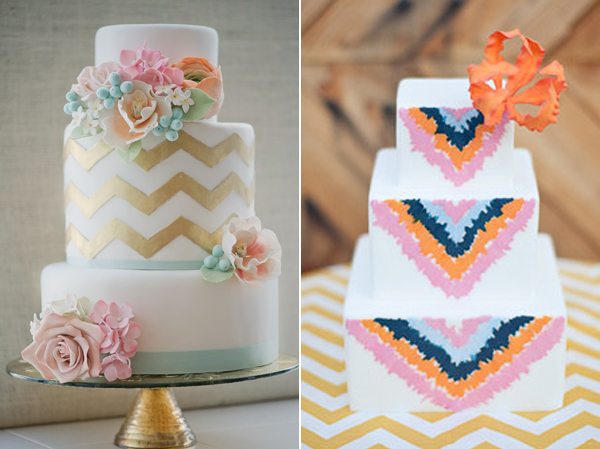 chevron cakes