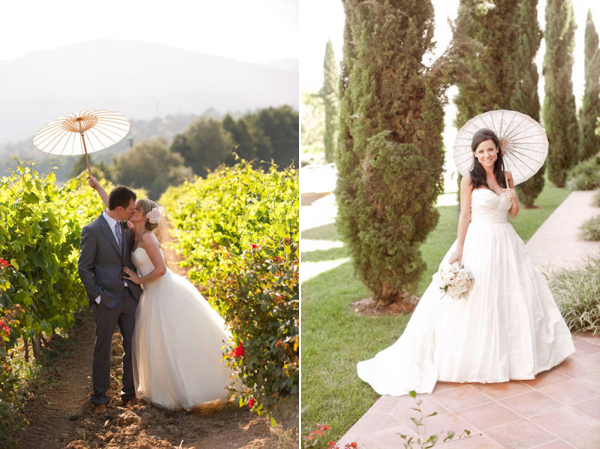 newport wedding parasols