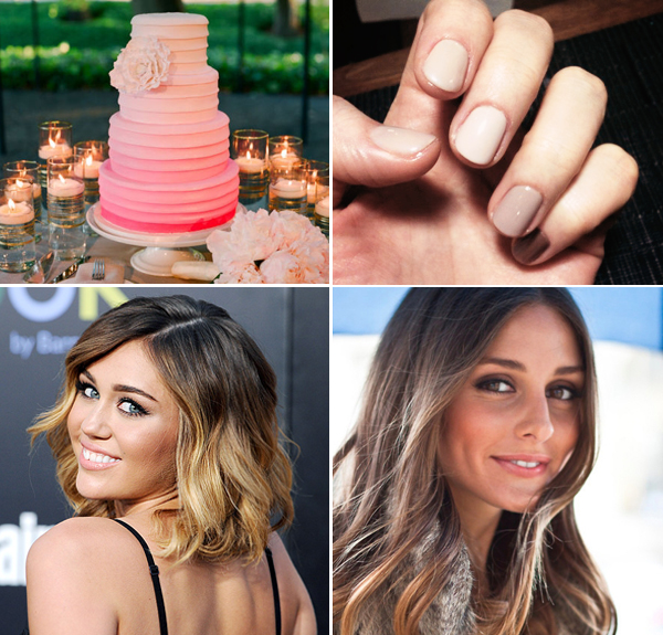 ombre nails ombre hair ombre wedding