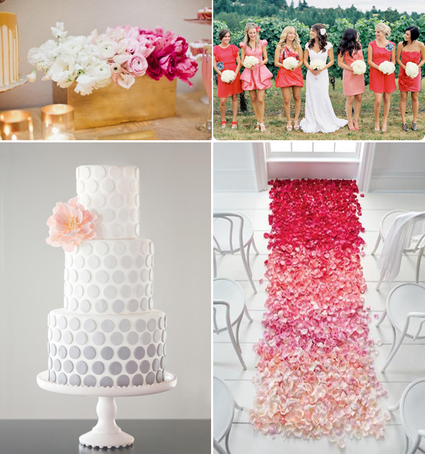 ombre wedding