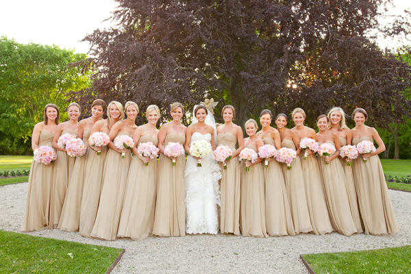 champangne long bridesmaid dresses-Ulovee