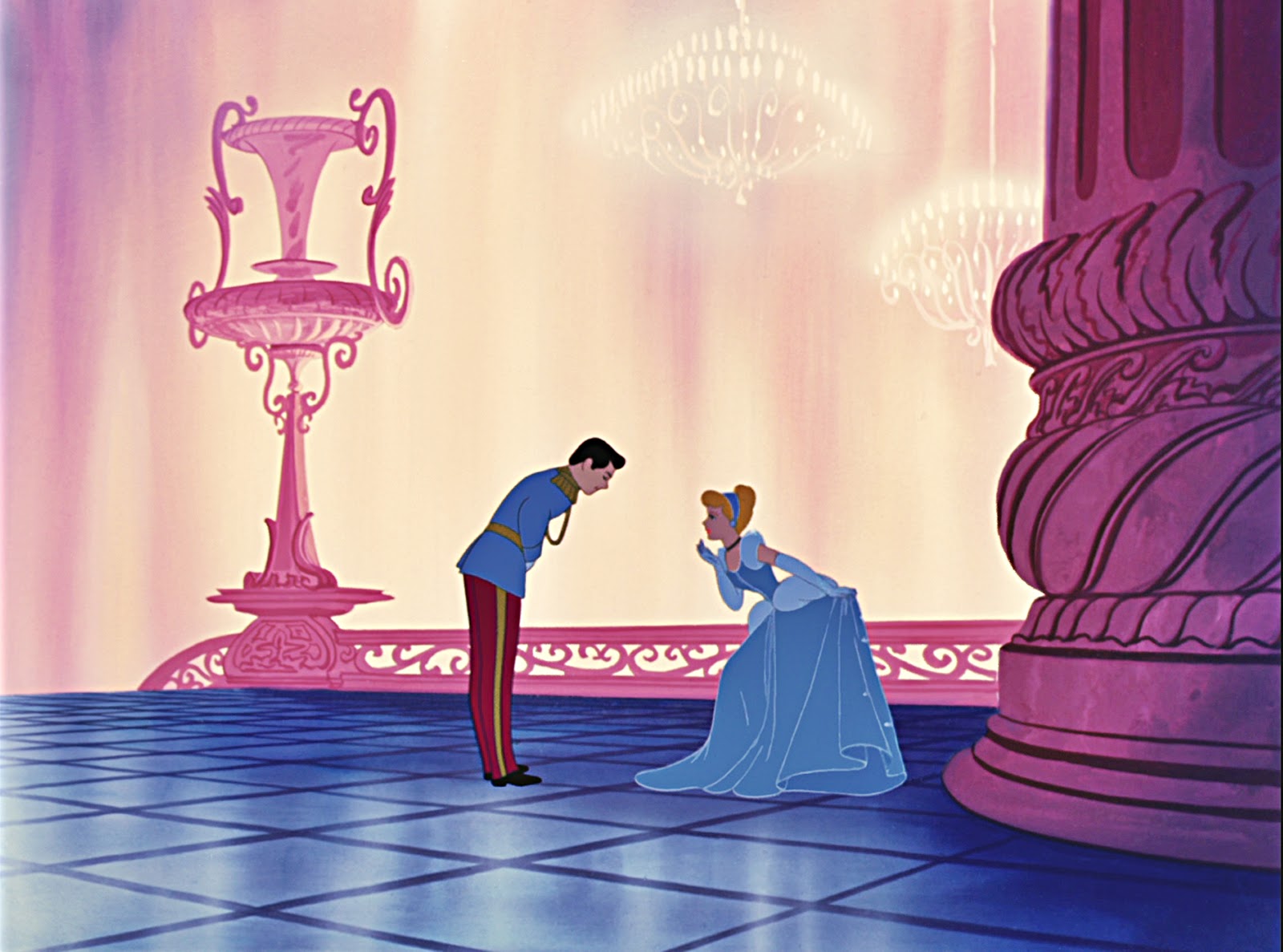 Cinderella Disney 1950 Cinderella meeting Prince Charming at Ball