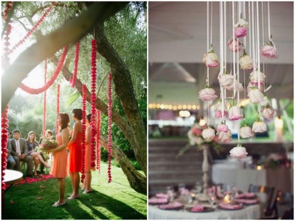 Newport Wedding Glam hanging flowers2