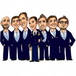 group-caricature-groomsmen